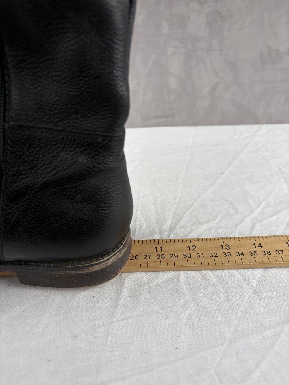 Franco Sarto Black Leather Knee-High Boots Size 7 - Picture 10 of 11
